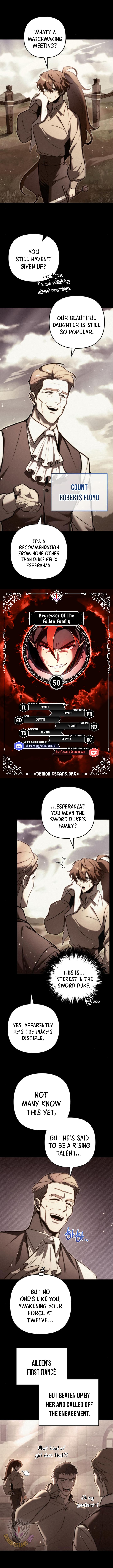 Regressor of the Fallen family Chapter 50 0